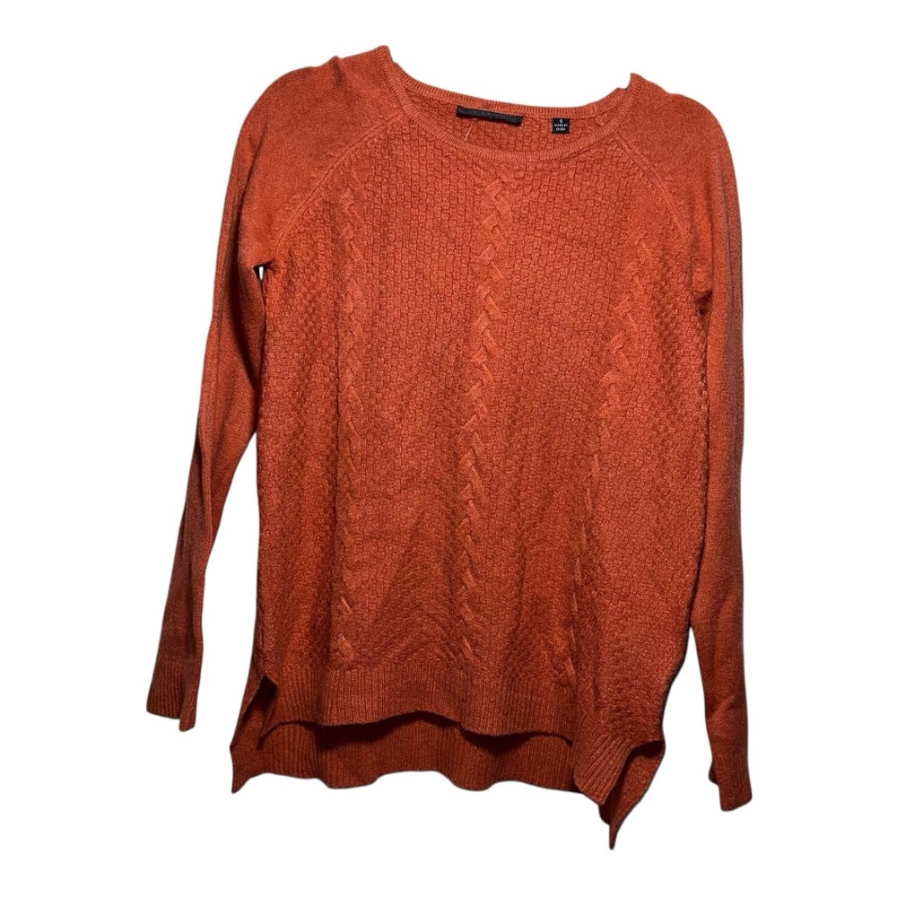 Burnt Orange Soft Pullover Crewneck Sweater from CYRUS - small